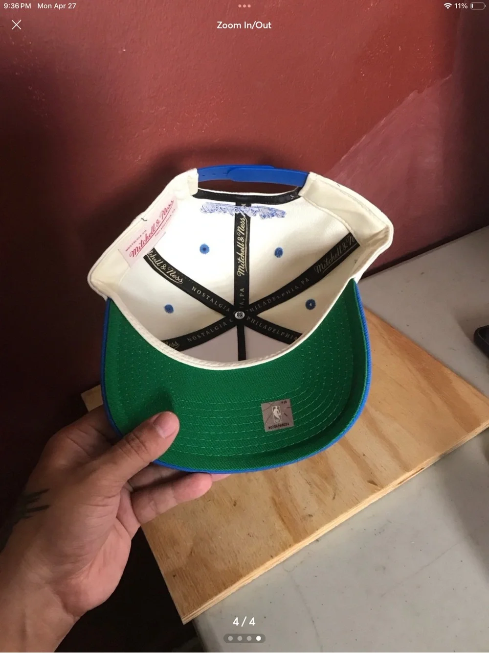 Knicks Basketball Club Blue and Cream Cap Brand New SnapBack NBA sports - Picture 4 of 4